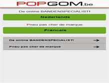 Tablet Screenshot of popgom.be
